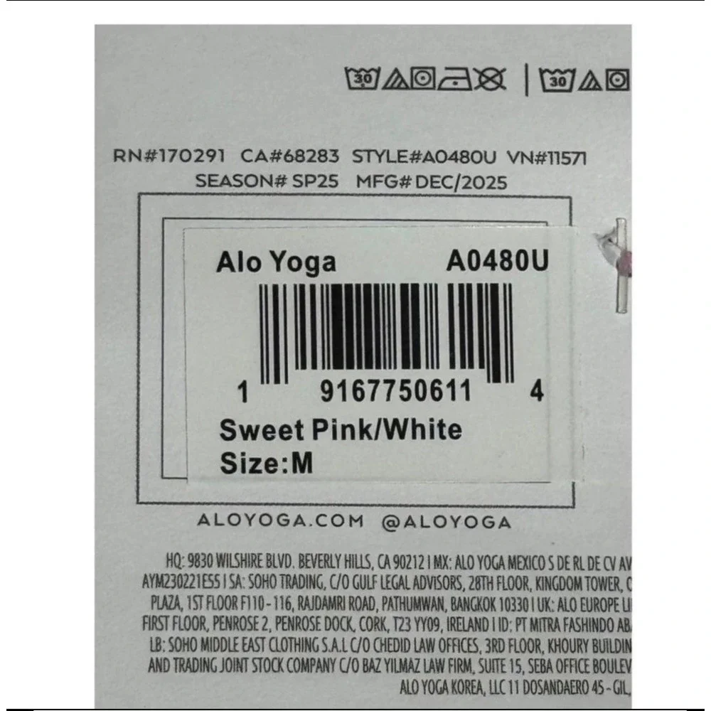 ALO Yoga women size